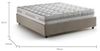 Talamo Italia - Doppelbett „Grace“, Bettkasten mit Stoffbezug, 100 % Made in Italy, Öffnung vorne, inklusive Matratze 160x200 cm, Taupe Bild 2