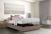 Talamo Italia - Doppelbett „Grace“, Bettkasten mit Stoffbezug, 100 % Made in Italy, Öffnung vorne, inklusive Matratze 160x200 cm, Taupe Bild 4