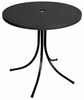 Runder Gartentisch Campingtisch Outdoortisch Kindertisch Ø50cm Schwarz Bild 2