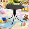 Runder Gartentisch Campingtisch Outdoortisch Kindertisch Ø50cm Schwarz Bild 3