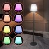 Spetebo LED Außen-Stehlampe Akku Garten Standleuchte - 106 x 16 cm, 4 Leuchtmodi, LED fest integriert, warmweiß, soft warmweiß, 8 Farben im Wechsel, Farbe fixiert, wieder aufladbar Bild 3