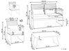 Lounge Set POMONTE Metall Schwarz Bild 3