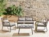 Lounge Set POMONTE Metall Schwarz Bild 2