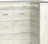 Lomadox Kommode INGENIO-161, Eckschrank Sideboard Wohnzimmerschrank modern Esche in weiß Bild 2