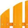 vidaXL 2-Sitzer Adirondack-Gartenbank mit Fußstütze Tannenholz Orange Bild 5