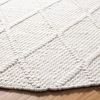 SAFAVIEH Naturfaser Teppich für Wohnzimmer, Esszimmer, Schlafzimmer - Natural Fiber Collection, Kurzer Flor, Elfenbein und Elfenbein, 183 X 183 cm Bild 3