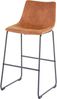 2er-Set Barhocker HWC-D70, Barstuhl Tresenhocker, Stoff/Textil ~ Vintage Wildlederimitat Bild 3