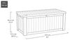 Keter Westwood Box 150G/570L anthrazit/graphit 69,4 x 155 x 75 cm Polypropylen Bild 2