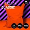 Lumaland 'Luxury' XXL-Sitzsack, Indoor & Outdoor, Orange, Polyester, 380 l Bild 3
