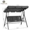 Strattore Hollywoodschaukel Gartenschaukel / Gartenliege 175 x 110 x 153 cm - Anthrazit Bild 3