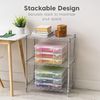 Iris Ohyama, Tragbare Aufbewahrungsbox mit Deckel flach, Schreibtisch Organizer, Transparent, 10L, 6er-Set, Dokumenten Aufbewahrung, Dokumenten Organizer, Für Dokumentenbox, BPA Frei, SBC-350 Bild 5