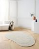 Teppich Viskose hellbeige 160 x 230 cm Kurzflor MASSO Bild 2