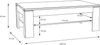 SAVOY Sandeiche Nb. Couchtisch Beistelltisch Wohnzimmertisch ca. 120 x 43 x 75 cm Bild 3