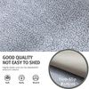 LINGKY Samt Sofabezug 1 2 3 4 Sitzer, L Form Sofaüberwurfe, Ecksofa Sofa überzug Pets Dog Couch überzug Anti-rutsch Sofaschutz, Ultra Weicher Sofaschoner (Grau,90x90 cm/Quadrat) Bild 3