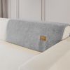 LINGKY Samt Sofabezug 1 2 3 4 Sitzer, L Form Sofaüberwurfe, Ecksofa Sofa überzug Pets Dog Couch überzug Anti-rutsch Sofaschutz, Ultra Weicher Sofaschoner (Grau,90x90 cm/Quadrat) Bild 4