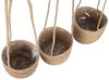 Spetebo Übertopf Seegras Blumenampel natur - 3er Set (Packung, 1 tlg), Geflochtene Boho Chic Blumentöpfe Bild 3