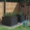Hochbeet Anthrazit 90 x 90 cm OK-Living Bild 4
