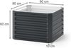 Hochbeet Anthrazit 90 x 90 cm OK-Living Bild 3