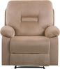 Sofa Set Samtstoff beige 6-Sitzer LED-Beleuchtung USB-Port elektrisch verstellbar BERGEN Bild 4