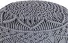 Pouf grau ⌀ 40 cm KAYSERI Bild 4