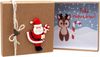ZauberDeko Geschenkbox Geldgeschenkverpackung Weihnachten Rentier Nikolaus Zuckerstange Natur Bild 3