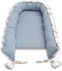 SENSILLO - Babynestchen Neugeborene - Baby-Kokon bis zu 6 Monaten - Für Bett, Kinderbett und Reise - Musselin und Baumwolle mit Silikonfüllung - 80x45 cm - Drachen, Jeans Blau Bild 4