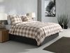Zo! Home Cotton Bettwäsche 135x200 Quattro di Lino Sandy beige weiß Karo Bild 3