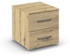 rauch Aditio Box, Nachttisch, 2 Schubladen, mit Softclose-Funktion, Farbe Eiche Artisan, BxHxT 40x42x42cm