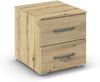 rauch Aditio Box, Nachttisch, 2 Schubladen, mit Softclose-Funktion, Farbe Eiche Artisan, BxHxT 40x42x42cm