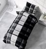One Home Bettwäsche Modern, Fleece, 2 teilig, Kariert, kuschelig flauschig warm weich Winter Normalgröße Bild 4