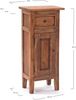 DESIGN DELIGHTS Kommode FLURSCHRANK PLANT 80x36cm (HxB) Massivholz, Telefontisch, Farbe: 08 Bild 2