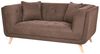 Sofa 2-Sitzer HABO Stoff Dunkelbraun Bild 4