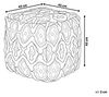 Pouf schwarz-weiß 45x45 cm ORAI Bild 3