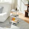 Servierwagen Kelevn 67x33x31 cm Stahl Grau [en. casa] Bild 2