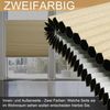 WOLTU Wabenplissee ohne Bohren Verdunklung Thermo Doppelplissee Klemmfix Zweifarbig 90x200 cm Beige-Weiß, Plissee Faltrollo Sonnen-, Sicht- & Schallschutz, Jalousie Plisseerollo für Fenster & Tür Bild 3
