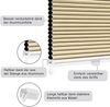 WOLTU Wabenplissee ohne Bohren Verdunklung Thermo Doppelplissee Klemmfix Zweifarbig 90x200 cm Beige-Weiß, Plissee Faltrollo Sonnen-, Sicht- & Schallschutz, Jalousie Plisseerollo für Fenster & Tür Bild 4