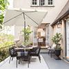 Sonnenschirm 2-in-1 SET | Rechteckig Sonnenschirm 200x125cm, UPF50+, Creme Bild 5