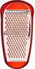 Alessi Käsereibe Parmenide Rot, Edelstahl, thermoplastisches Harz Bild 2