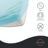 Devior Spannbettlaken für Standardmatratzen und Kinderbetten - 100% Baumwolle, 135 g/m², Jersey, Gummizug: Rundumgummizug, Anti-Statisches, atmungsaktives Laken mit Einlaufschutz - 90 x 200 cm Bild 3