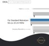 Devior Spannbettlaken für Standardmatratzen und Kinderbetten - 100% Baumwolle, 135 g/m², Jersey, Gummizug: Rundumgummizug, Anti-Statisches, atmungsaktives Laken mit Einlaufschutz - 90 x 200 cm Bild 4