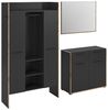 Garderoben-Set >Bueno< in Basalt - 215x189x37cm (BxHxT) Bild 3