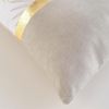 Douceur d'intérieur Dekokissen Beige Kissenbezug, goldene Blätter, 45 x 45 cm Bild 2
