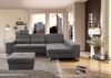 CAVADORE Ecksofa Bali / Trendige Sofaecke mit Longchair rechts, Kopfstütze & Nierenkissen / Inkl. Sitztiefenverstellung, Bett & Bettkasten / 286 x 92 x 176 / Flachgewebe: Grau Bild 2