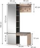 Garderobe Adeline Goldkraft Eiche 120 x 190 cm Vicco Bild 3