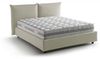 Talamo Italia - Cristel-Doppelbett, Bettkasten mit Stoffbezug, 100% Made in Italy, Öffnung vorne, inklusive Matratze 160x190 cm, Beige Bild 3