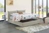 Talamo Italia - Cristel-Doppelbett, Bettkasten mit Stoffbezug, 100% Made in Italy, Öffnung vorne, inklusive Matratze 160x190 cm, Beige Bild 4