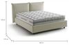 Talamo Italia - Cristel-Doppelbett, Bettkasten mit Stoffbezug, 100% Made in Italy, Öffnung vorne, inklusive Matratze 160x190 cm, Beige Bild 2