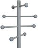 MAUL Kleiderständer MAULsaphir Lite alusilber Metall 8 Haken 171 cm Bild 2