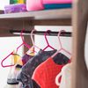 Iris Ohyama, Garderobenständer, Garderobenständer mit Regal für Kinder, Kinderkleiderorganizer,Modular, Zeitgenössisch, Schule, Zimmer, Eingang - Kids Garment Rack - KWR-1 - Braun Bild 3