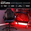 X Rocker Saturn - Gaming-Bürodrehstuhl für Kinder & Teenager - schwarz/gold Bild 2